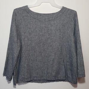 Hot Cotton Tops - Hot Cotton by Marc Ware Gray 3/4" Sleeve Top Hot Cotton Tops - Hot Cotton by Marc Ware Gray 3/4" Sleeve Top